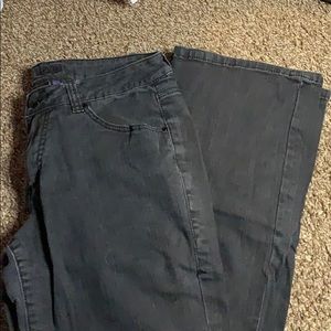 Black Wide Legged Jag Jeans